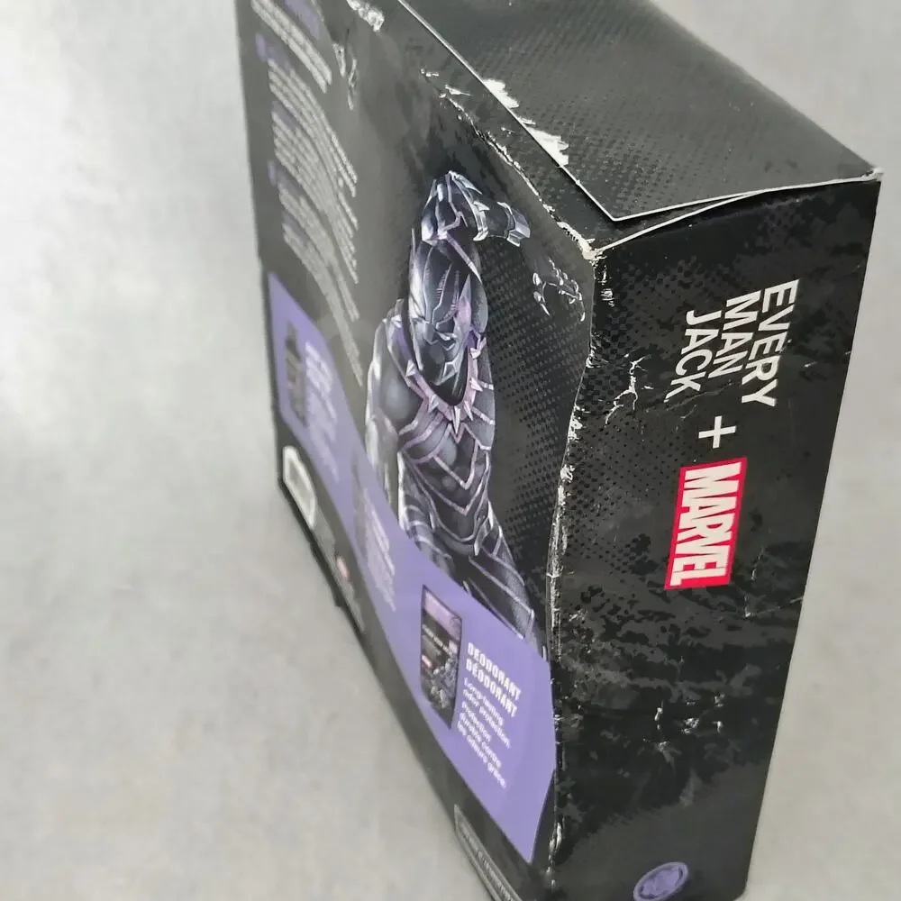 Every Man Jack Marvel Black Panther Body Wash 2in1Shampoo Deodorant Gift Set NEW